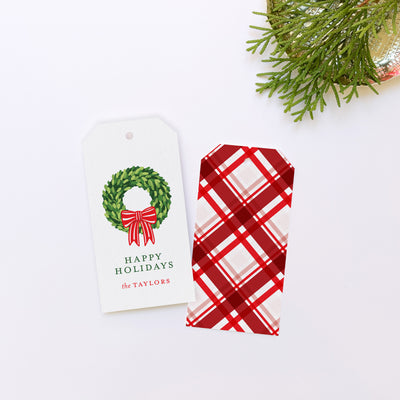 Happy Holidays Personalized Gift Tag