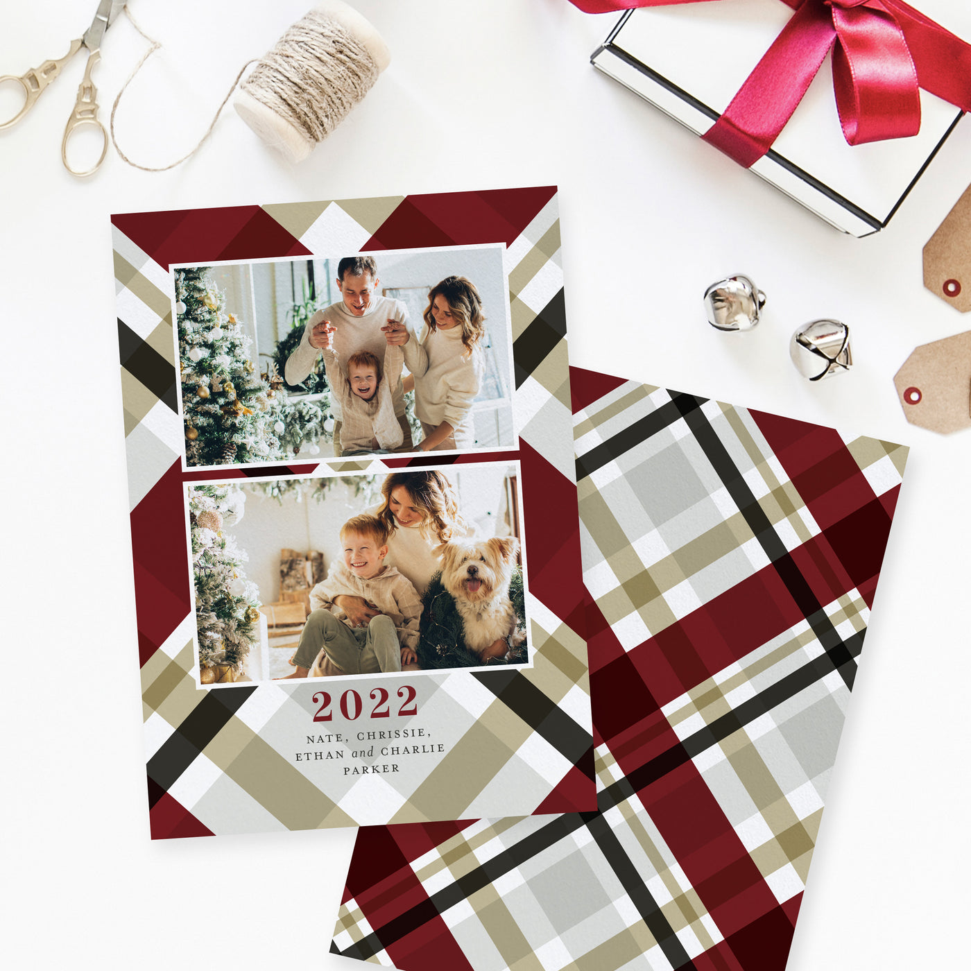 Designer Burgundy Plaid