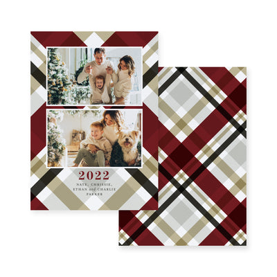 Designer Burgundy Plaid