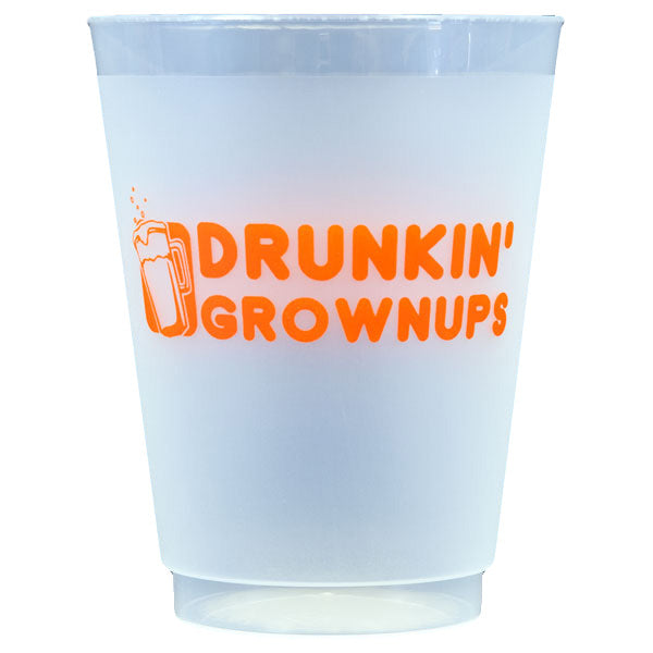 Drunkin' Grownups - 10 Pack Reusable Cups