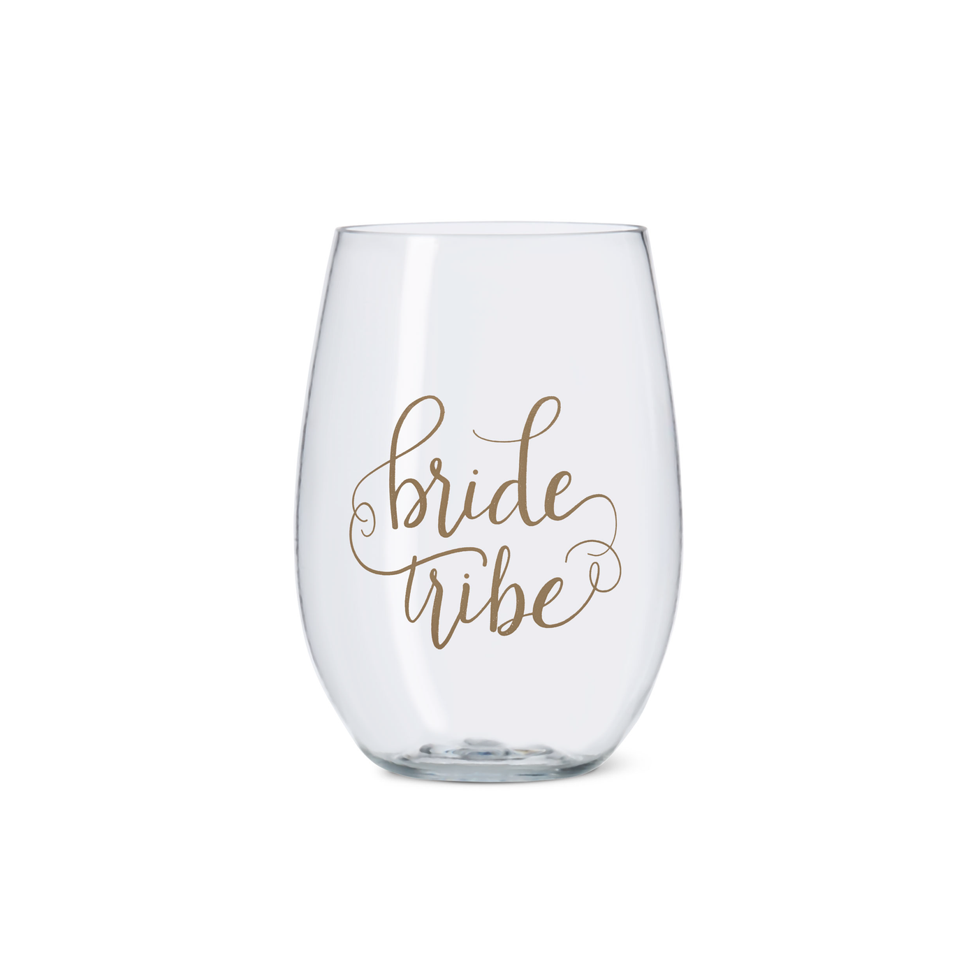 Bride Tribe Durable Plastic Stemless Wine Cups