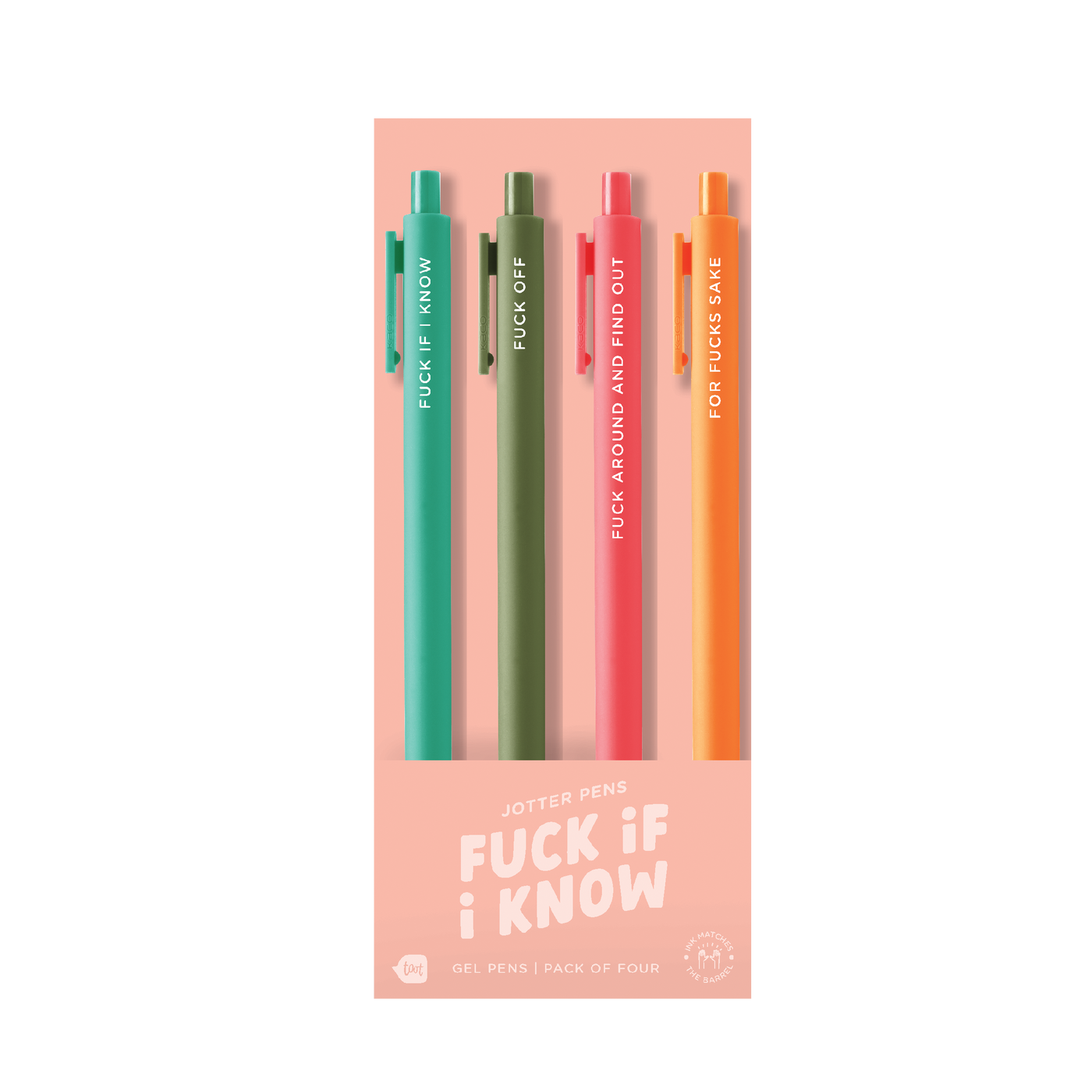Jotter Sets 4 Pack: Fuck If I Know