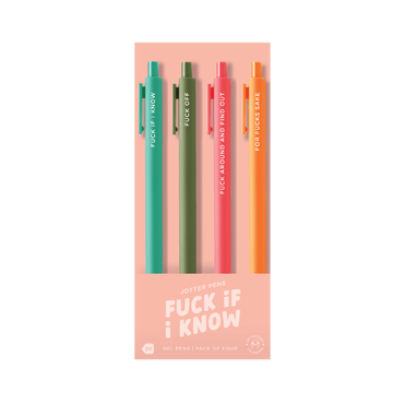 Fuck If I Know, 4 Pack Jotter Set