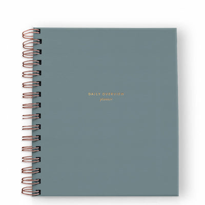 Daily Overview Planner - Steel Blue