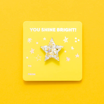 Confetti Star Pin Card