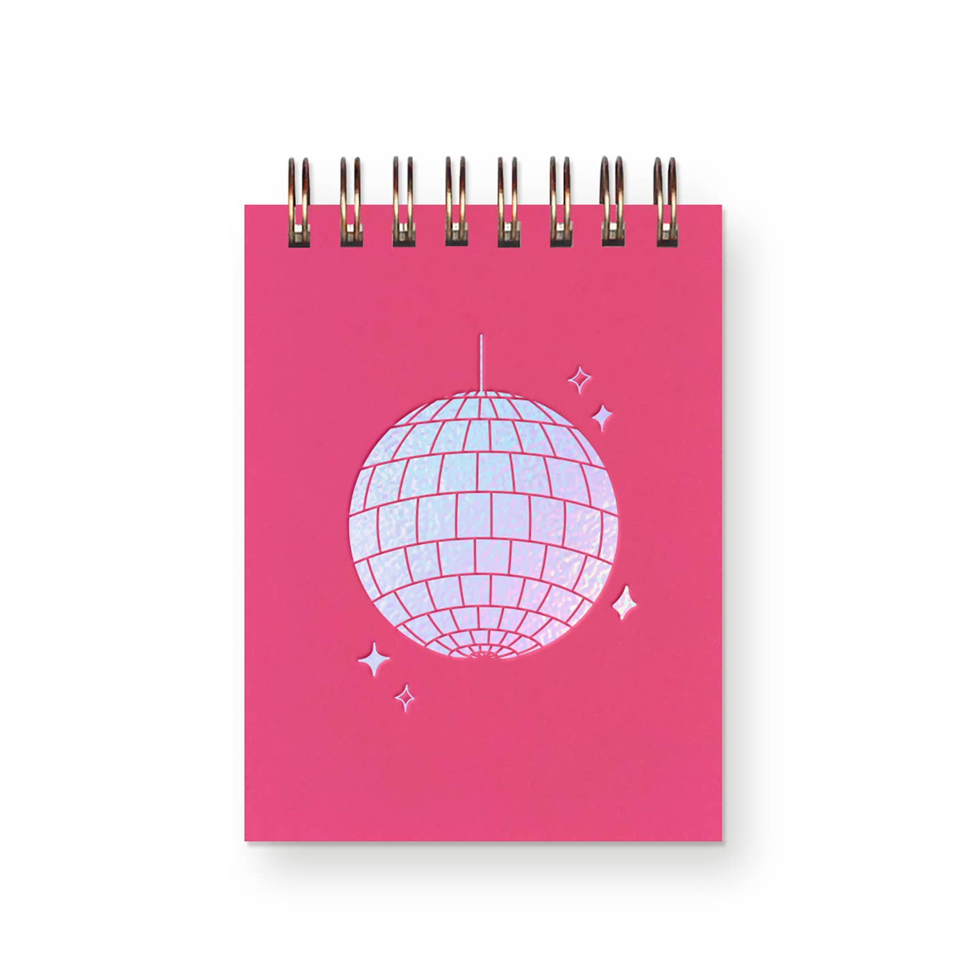 Disco Ball Mini Jotter Notebook with Iridescent Foil