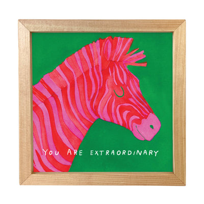 Extraordinary Zebra Little Print | Framed Art Print Gift