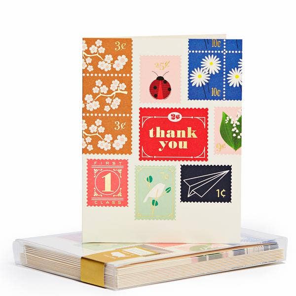 Stamps Thank You Boxed Card Set