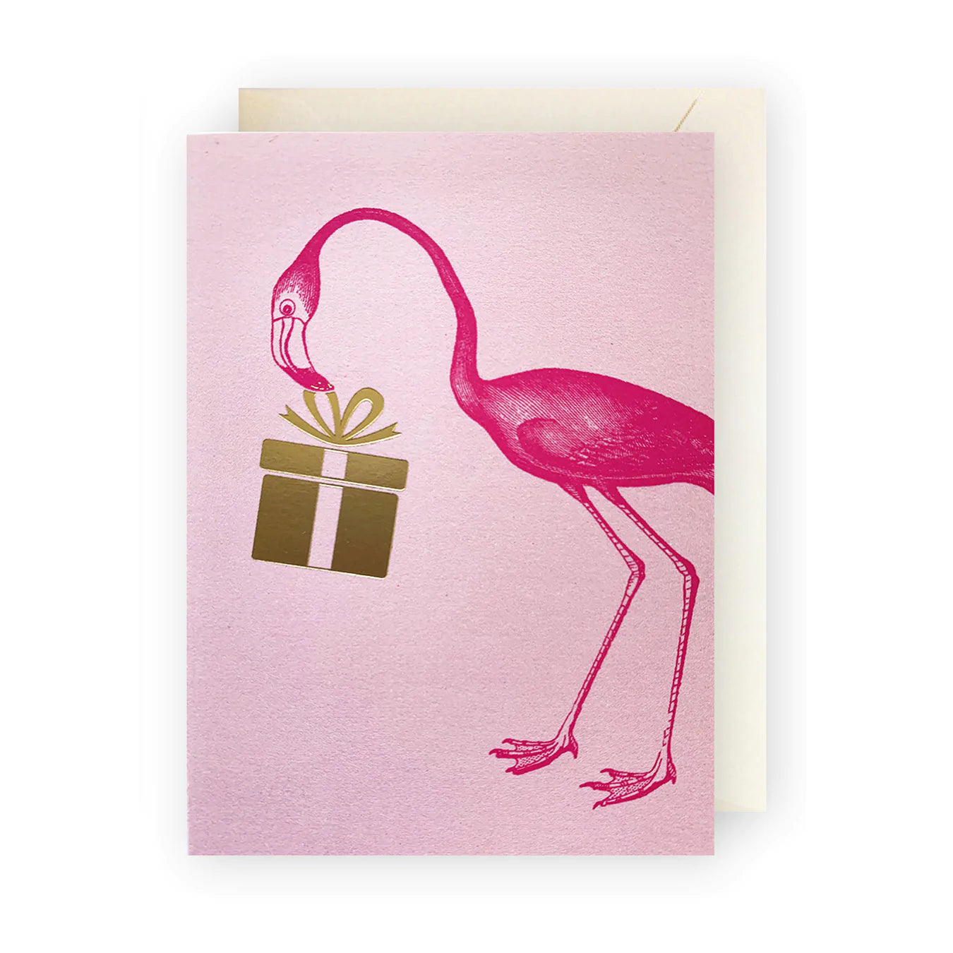Flamingo Gold Foil Card