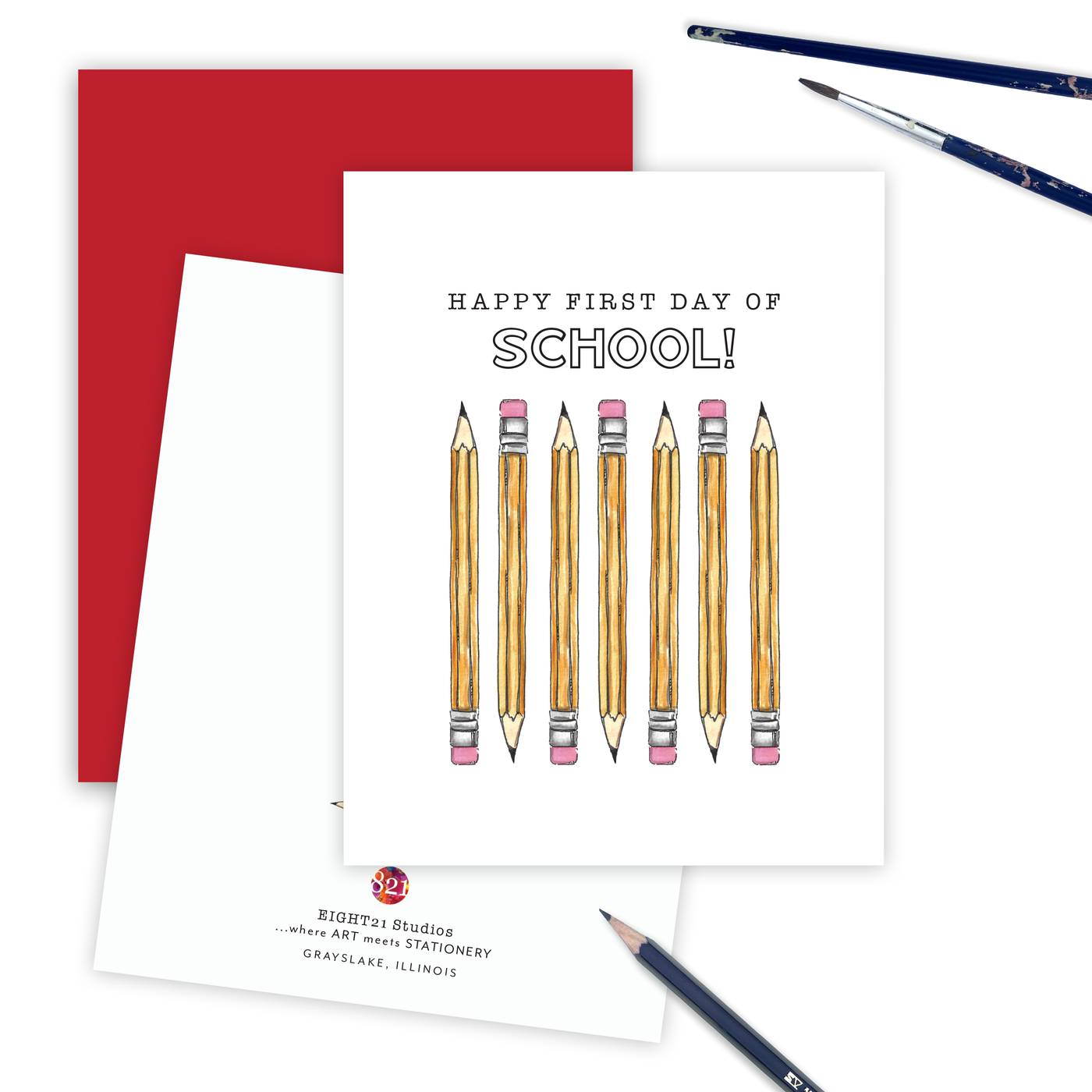 First Day of School, Teacher Card, For Kids Greeting Card