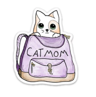 Cat Mom Stickers