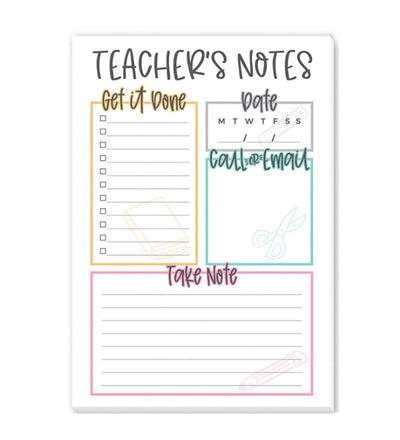 Teacher Notepad Appreciation Gift