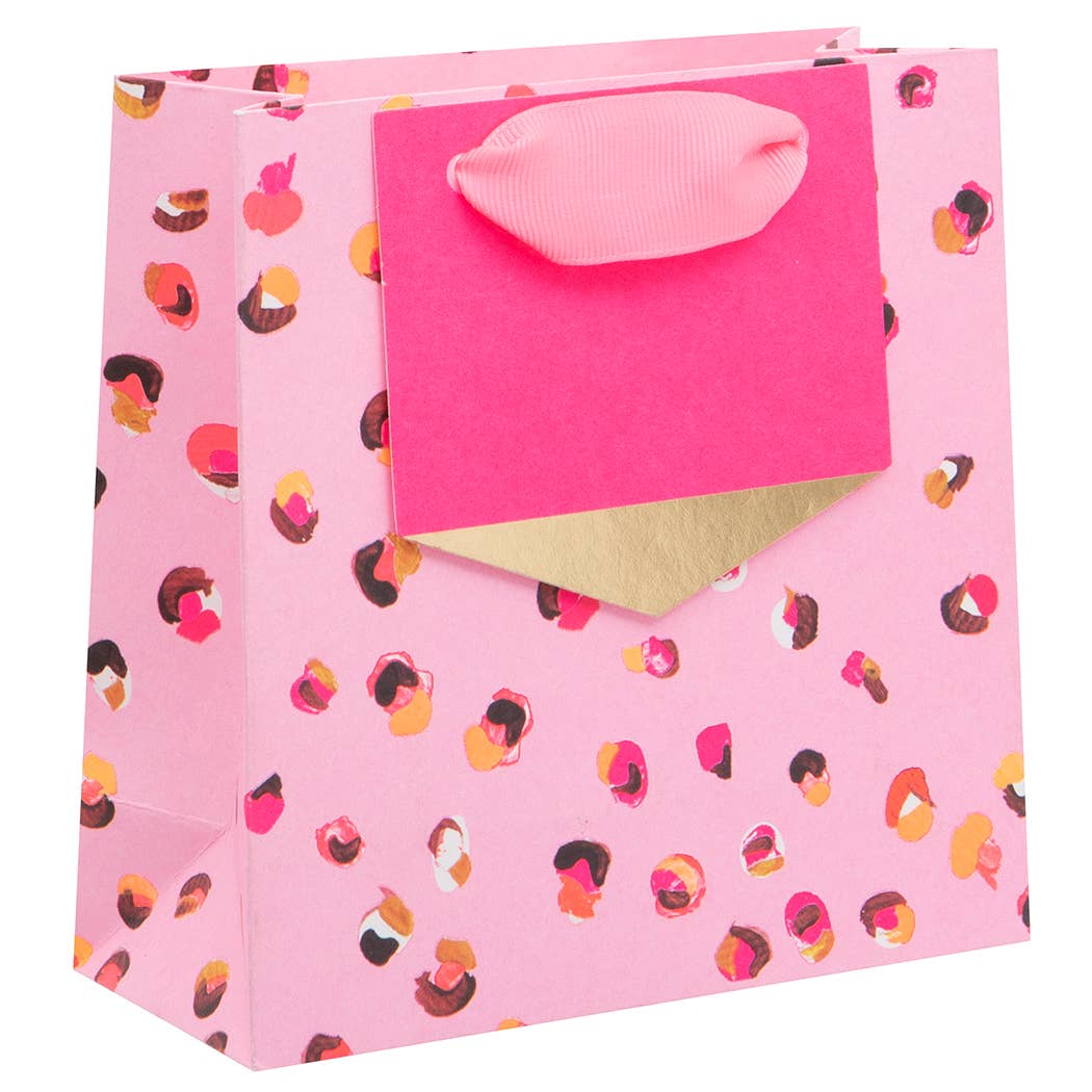 Small Gift Bag - Pink Leopard